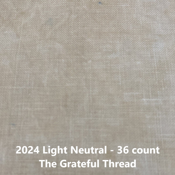 2024 Light Neutral - Hand Dyed Edinburgh Linen - 36 count