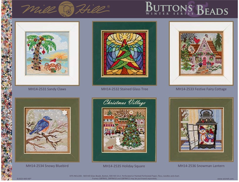 2025 Winter Buttons & Beads Series by Mill Hill