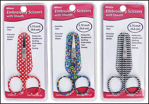 Embroidery Scissors - Retro with Matching Sheath (Assorted)