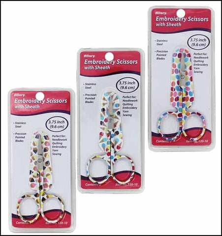 Embroidery Scissors - Sweets with Matching Sheath (Assorted)