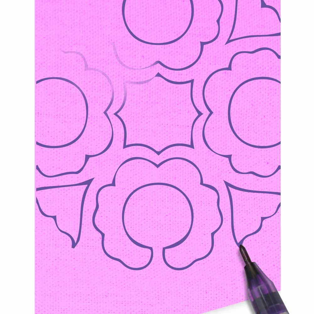 Air Erasable Fabric Marker - Fine - Purple
