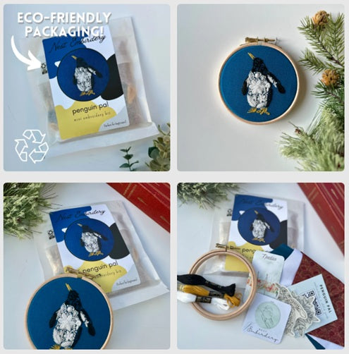 Penguin Pal - Mini Embroidery Kit
