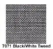 Black/White Tweed - Mono Canvas - 18 count