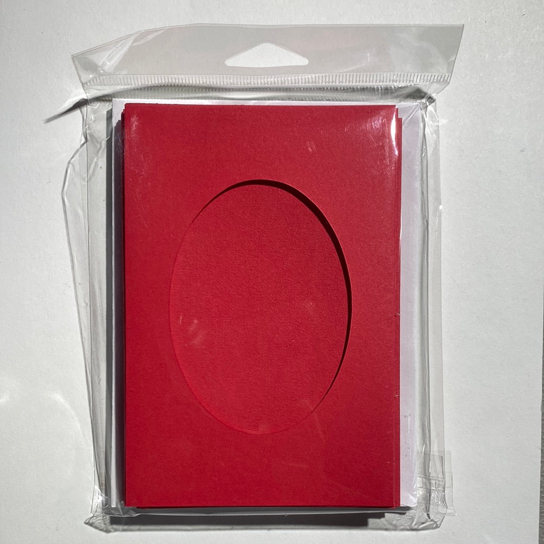 Needlework Cards (Small) - Oval Opening