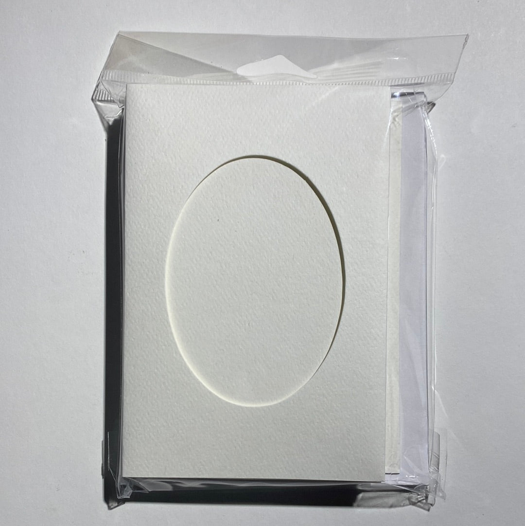 Needlework Cards (Small) - Oval Opening