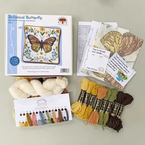 Botanical Butterfly - Tapestry Pillow Kit