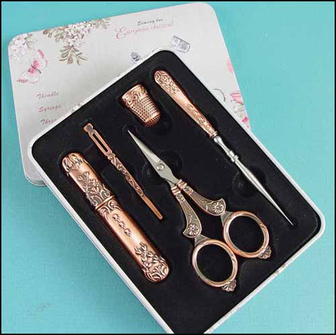 Scissor Set in Gift Box (Copper)