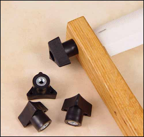 Scroll Bars: Hook & Loop (or Baste) System - Knobs