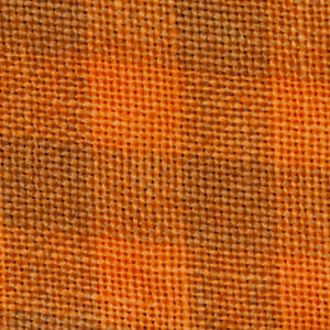 Pumpkin 2228 - Hand Dyed Gingham Linen - 28 count