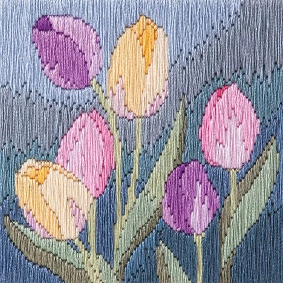 Silken Long Stitch - Tulips