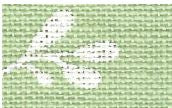 Green (White Leaves) - Belfast Linen 140cm - 32 count METRIC