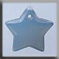12177 - Large Flat Star Opal WHITE