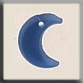 12186 - Small Crescent Moon Matte Light Sapphire