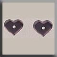 12236 - Very Petite Flat Heart Matte Amethyst