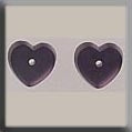 12240 - Petite Flat Heart Matte Amethyst
