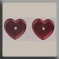 12241 - Petite Flat Heart Matte Rose