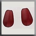 12280 - Pearshape BEAD AB Matte Dark Rose