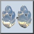12304 - Flower Petal WHITE Opal