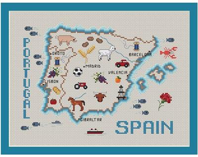 Spain & Portugal - Map Series