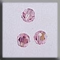 13021 - Round BEAD Light Rose AB