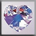 13047 - Large Heart Crystal AB