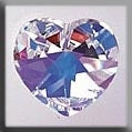 13047 -  Large Heart Crystal AB