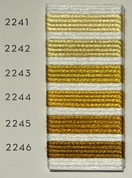 Soie d’Alger® - 5M skein - Yellow Orange Colour Range