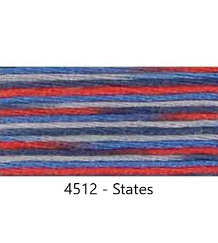 Embroidery Floss: Variegated Colours Group 3 (4500s) - Coloris