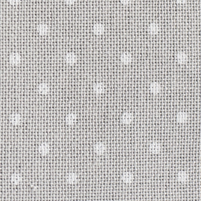 Grey (White Petit Point) - Lugana 140cm - 32 count METRIC