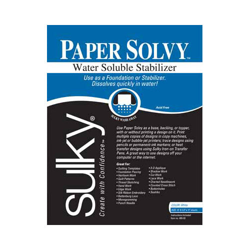 Paper Solvy (White) - 12 sheets/package