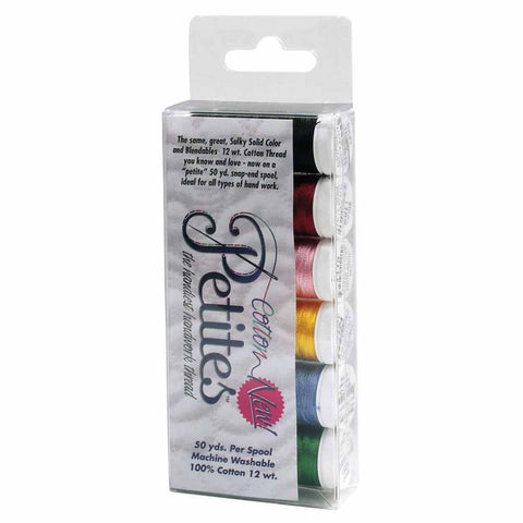 Cotton Petites - 6 Most Popular Colours Thread Pack