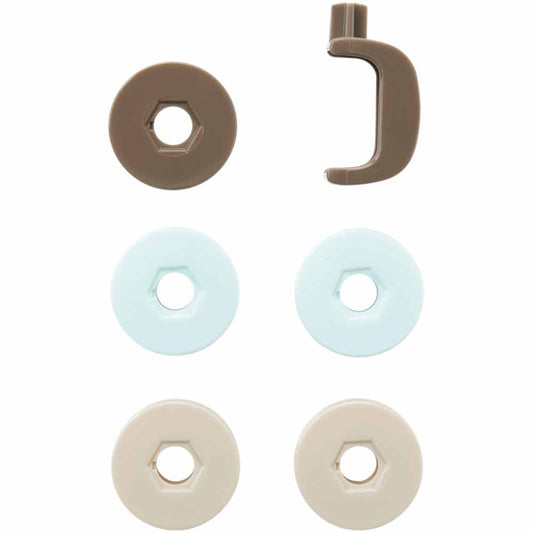 Spare Bobbin Set for Bobbin Tatting Shuttle - Brown - 6pcs.