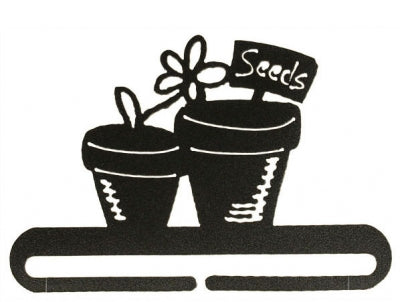 Flower Pot - 6" wide - Charcoal