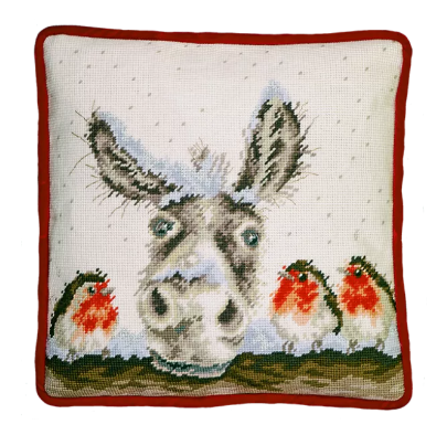 Christmas Donkey - Tapestry Pillow Kit