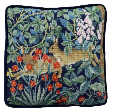 Greenery Hares - Tapestry Pillow Kit