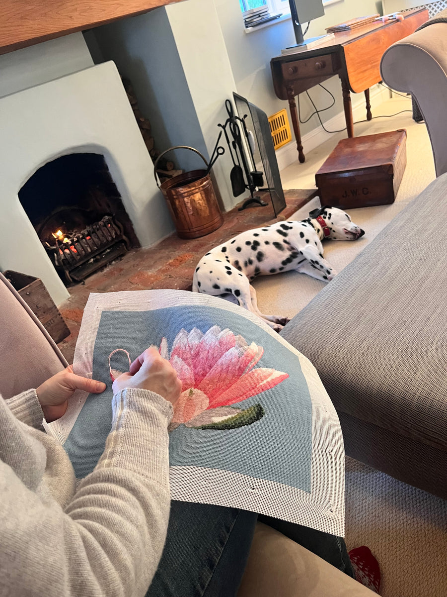 The Lotus Flower Tapestry Kit Embroidery Marketplace Calgary