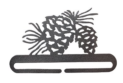 Pinecones - 6" wide - Charcoal