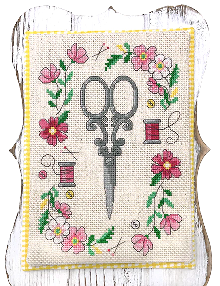 Scissors with Flowers