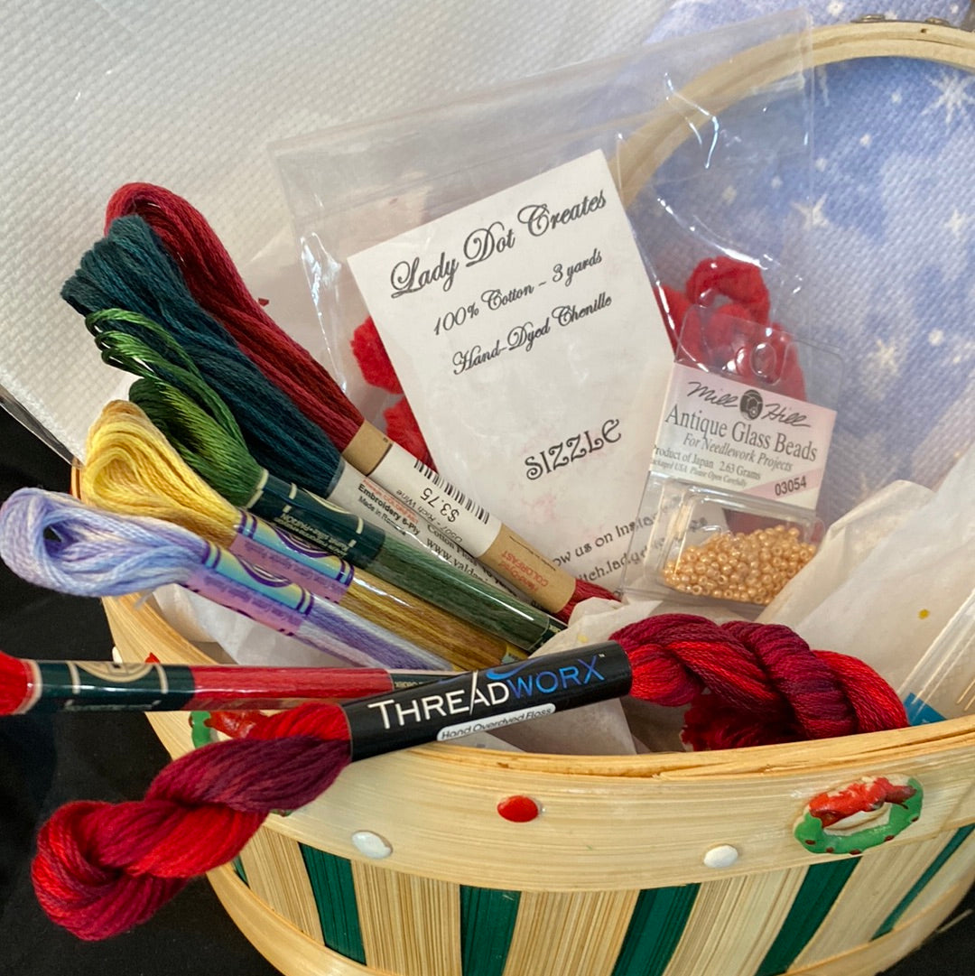 The Christmas Stitcher Gift Basket
