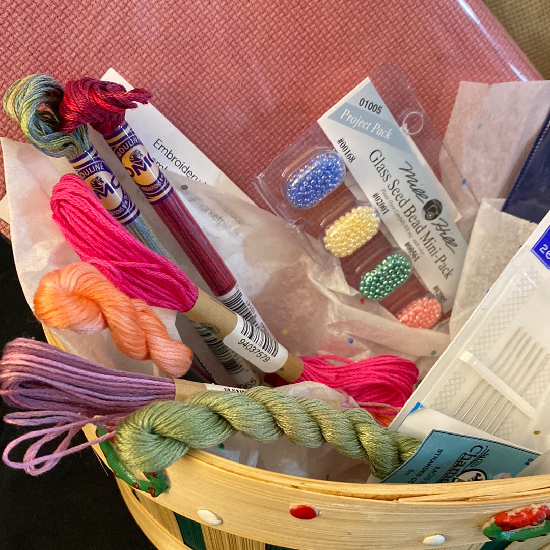 The Beginner Stitcher Gift Basket Embroidery Marketplace Calgary