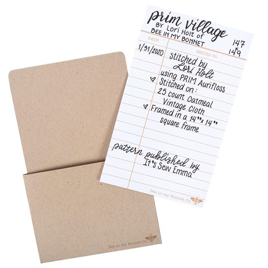 Library Card Label Pack (12)