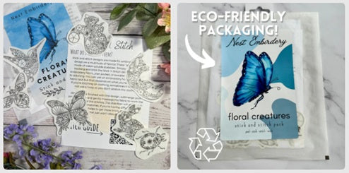 Floral Creatures - Stick & Stitch Pack