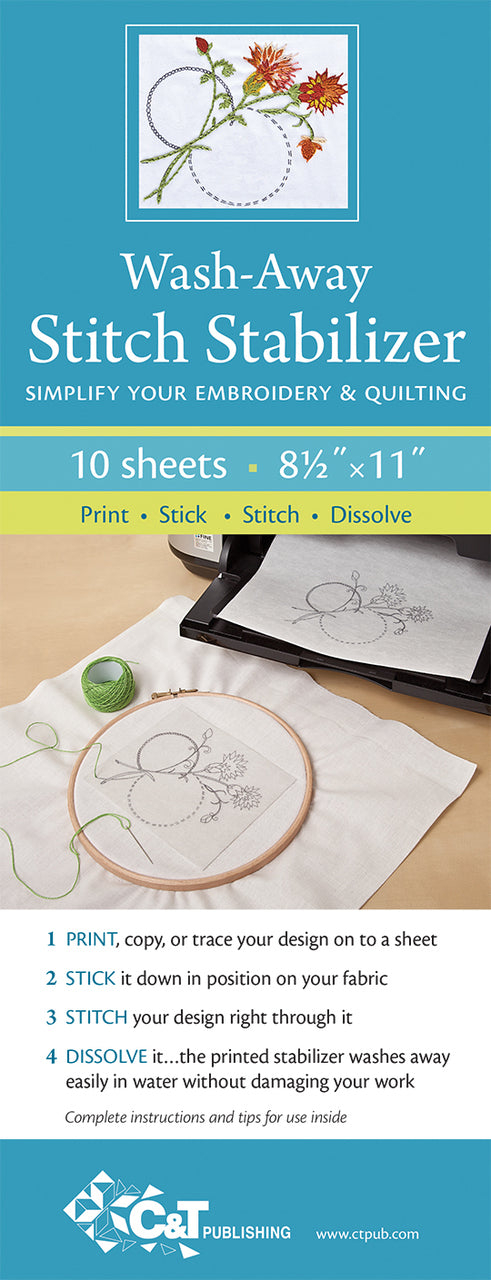 Wash-Away Stitch Stabilizer