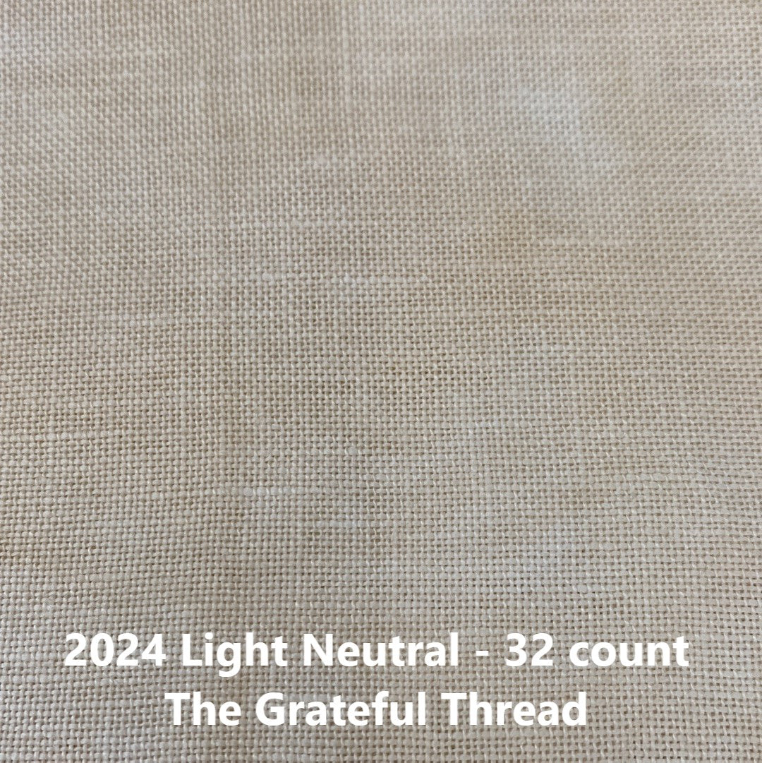 Light Neutral (2024) - Hand Dyed Belfast Linen - 32 count