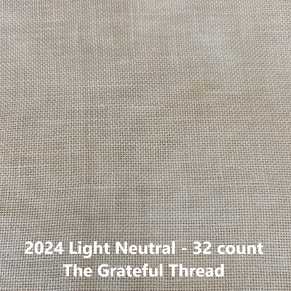 Light Neutral (2024) - Hand Dyed Belfast Linen - 32 count