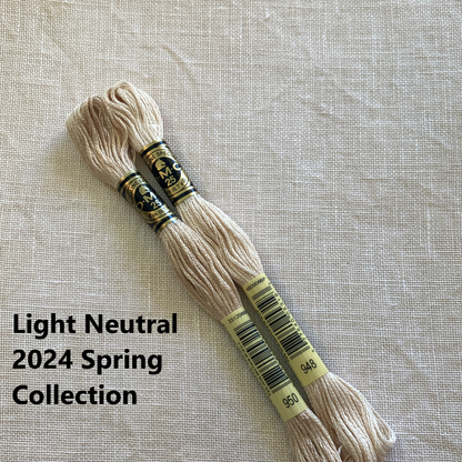 Light Neutral (2024) - Hand Dyed Belfast Linen - 32 count