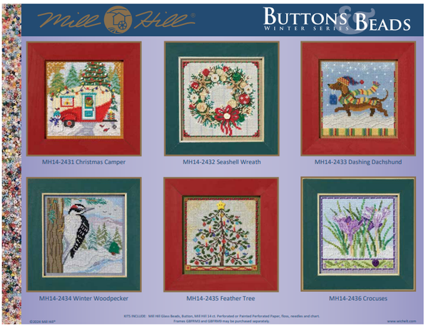 2024 Winter Buttons & Beads Series by Mill Hill