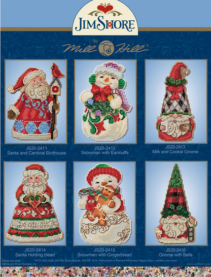 2024 Christmas Ornaments - Jim Shore for Mill Hill Beads