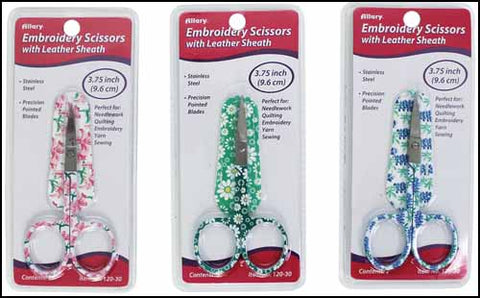 Embroidery Scissors - Floral with Matching Sheath (Assorted)