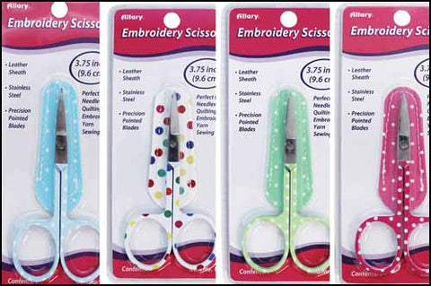 Embroidery Scissors - Polka Dot with Matching Sheath (Assorted)